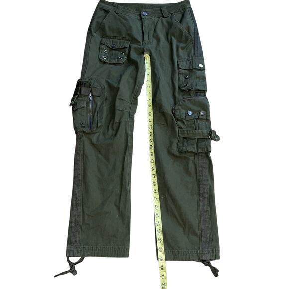 Free Knight Japan Green Cargo Tactical Army Military Pants Size 29 - Picture 4 of 9